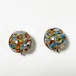 Vintage Multi Color Glass Earrings