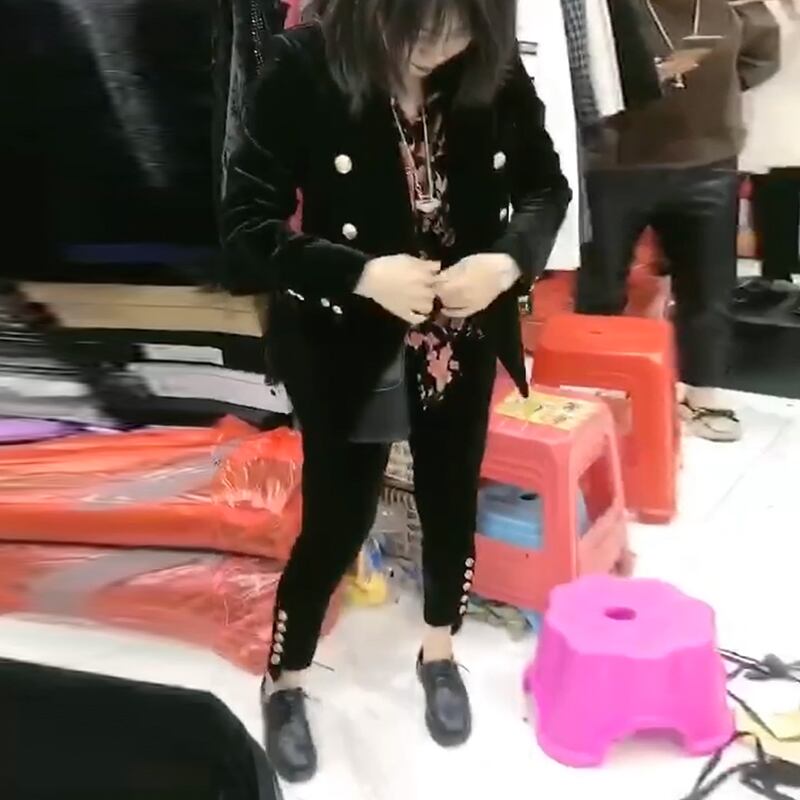 スプリング薄手ショートジャケット ルーズトップス パンツ 大きめサイズ 春物 ミックスインファッション42908797854