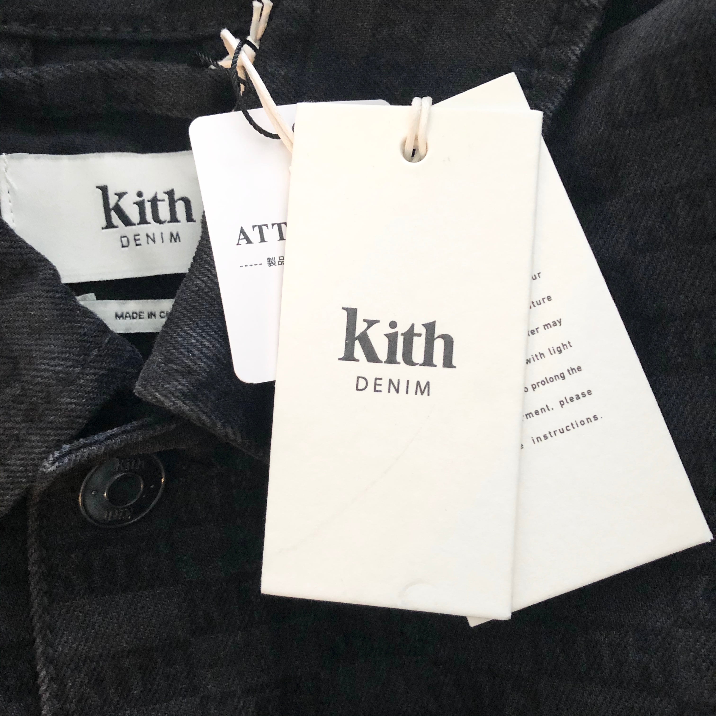 KITH Classic Logo Monogram Laight Denim Jacket | Wolf Wall World KITH Classic Logo Monogram Laight Denim Jacket | Wolf Wall World