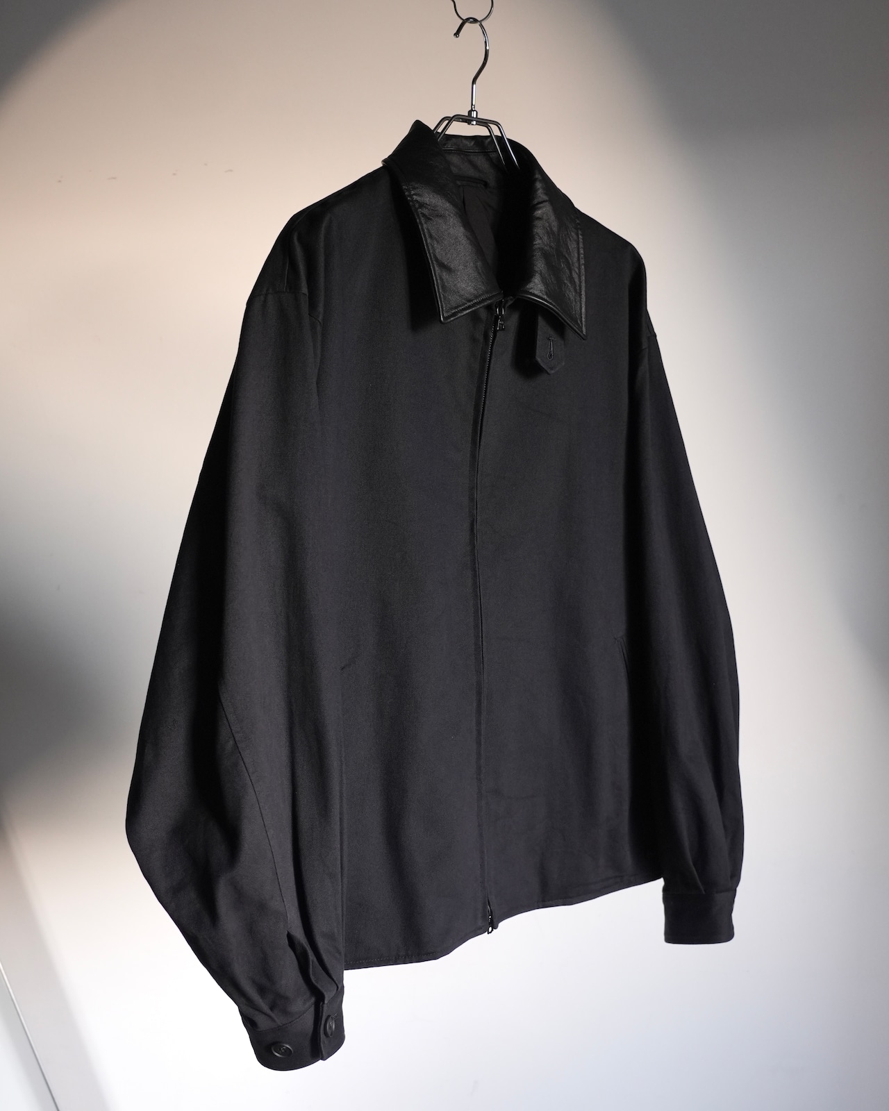 ssstein "SULFUR DYED BRUSHED CHINO ZIP JACKET〔BLACK〕"