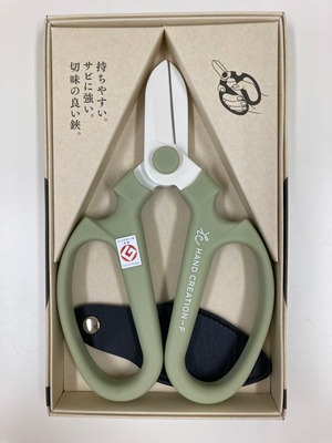 Sakagen floral scissors <atmos green >white blade