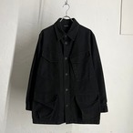 98AW C.P.COMPANY Black Moleskin Shirt Jacket ITALY製