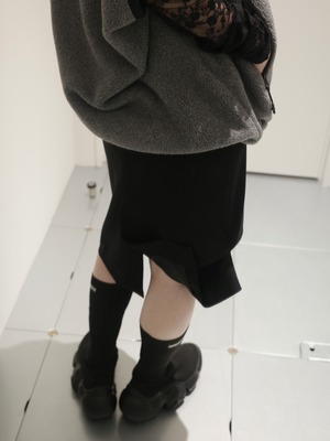【26AW】WE11DONE ウェルダン / スカート / TWISTED WAISTBAND MIDI-SKIRT