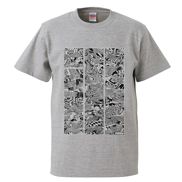 Tシャツ（グレー×黒プリントSサイズ） | illMilliliter web shop