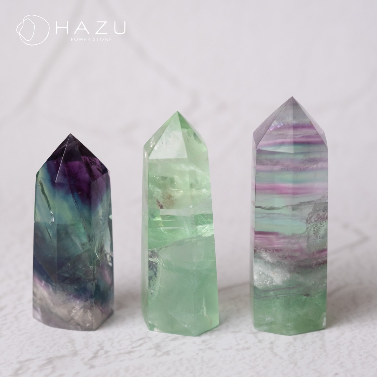 【一点もの】虹入り高品質フローライトポイントC