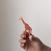 メル 木のマグネット キリン