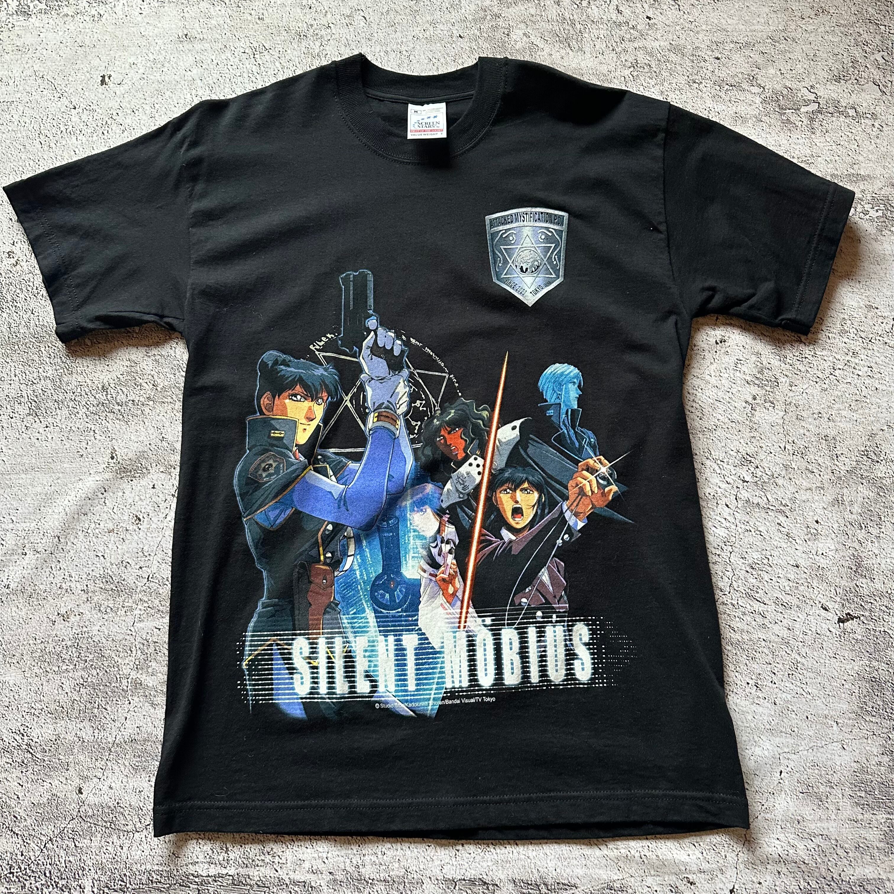 90's 日本製 サイレントメビウス 闇雲那魅 Tシャツ L 白 SILENT 90's 日本製 サイレントメビウス 闇雲那魅 Tシャツ L 白 SILENT