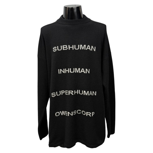 【RICK OWENS】リック・オウエンス "STROBE OWENSCORP" 22AW カシミヤ混ニットセーター