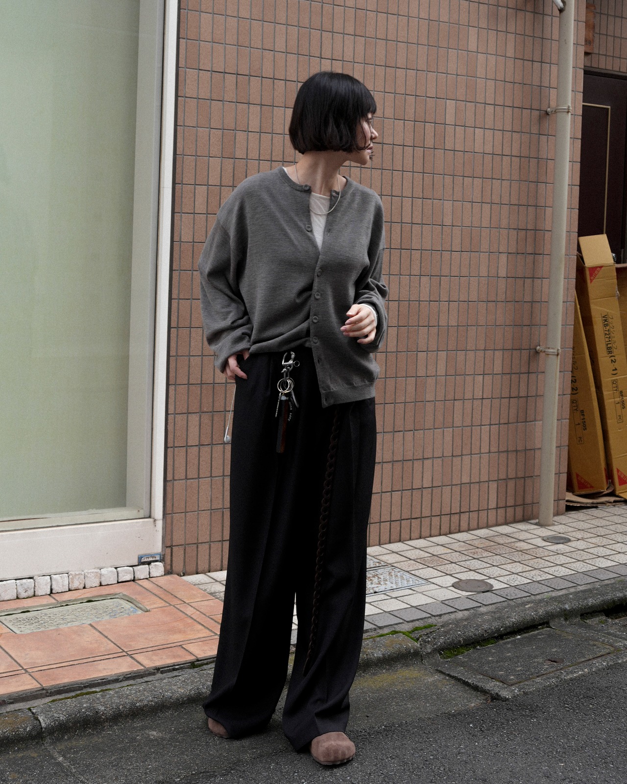 refomed "NEXT MAN CARDIGAN〔GRAY〕"