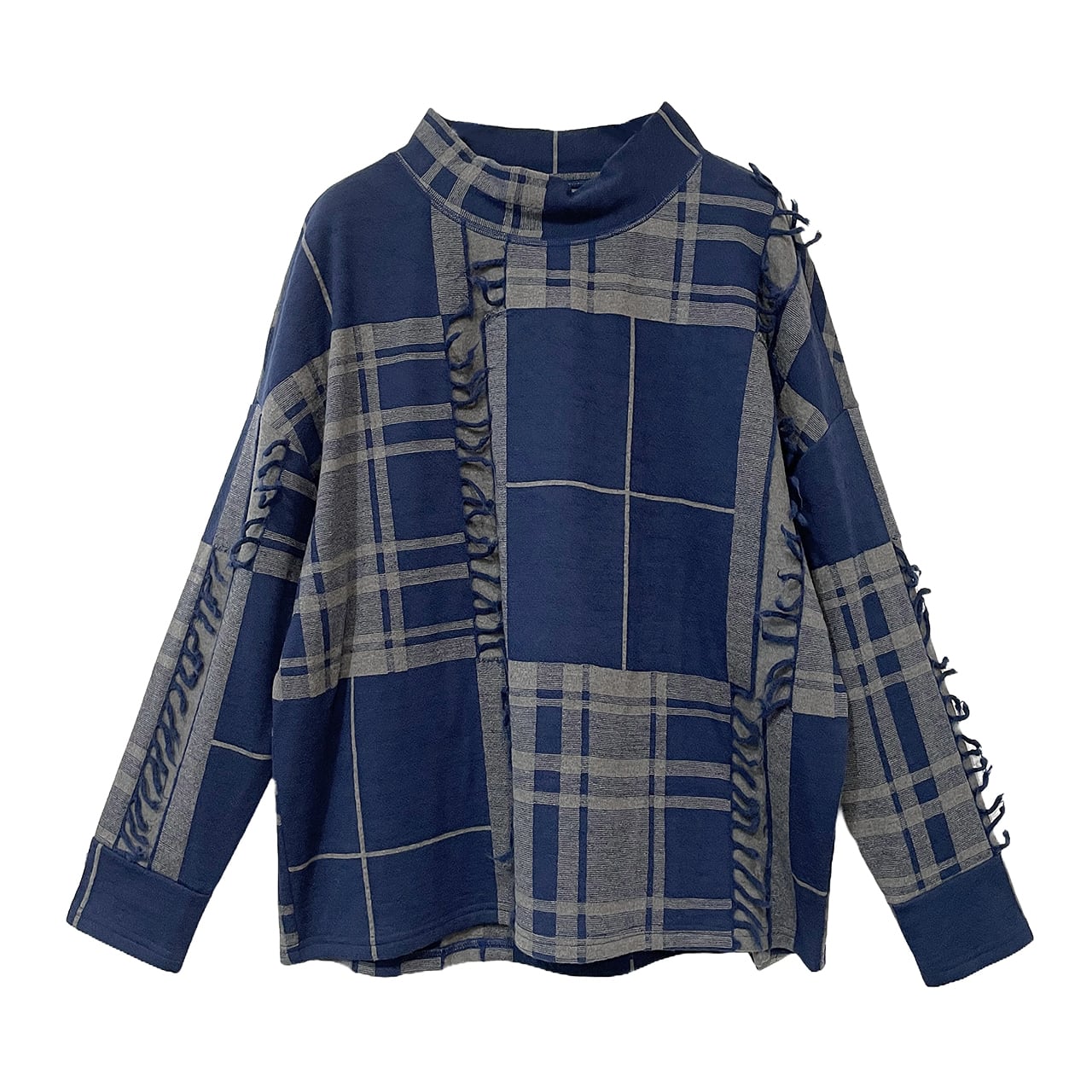 【最新作】フリンジビッグチェックプルオーバー【256-3236】