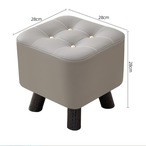 小さいスツール 無垢材 スツール 高さ28cm ５カラー グレー ピンク ブラウン 家庭用 玄関椅子 靴用スツール コーヒーテーブル用スツール 大人用 子供用 小さなスツール リビングルーム用 ドア用スツール