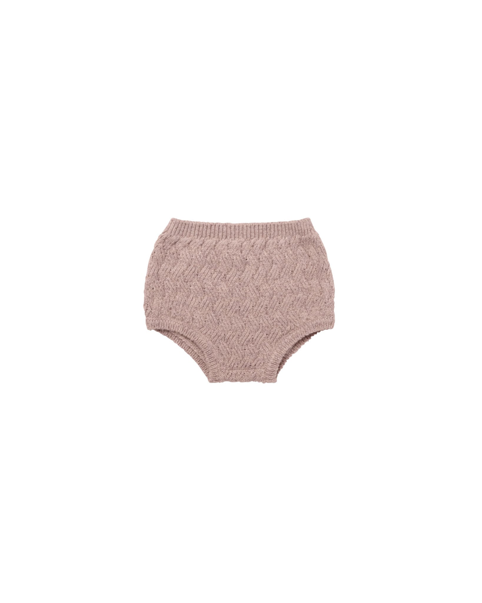 Quincy Mae(クインシーメイ) / 23aw KNIT BLOOMER / MAUVE / 12-18M