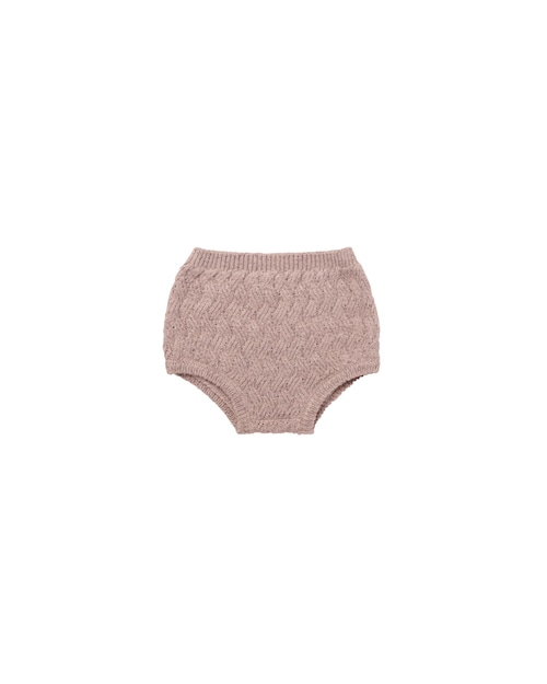 Quincy Mae(クインシーメイ) / KNIT BLOOMER / MAUVE / 12-18M