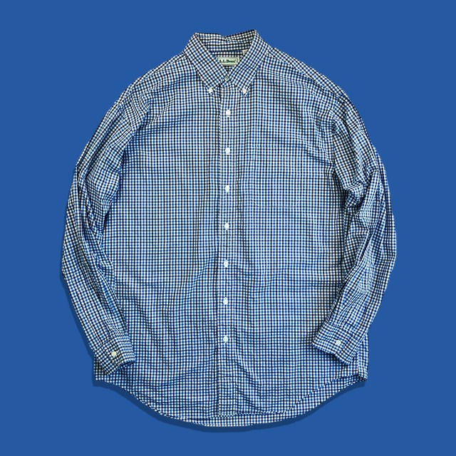 90s L.L.Bean gingham check B.D. shirt