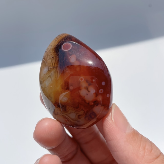 レッドアゲート パームストーン05◇Red Agate Palm Stone◇天然石・鉱物・パワーストーン