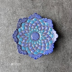 ペルシャの飾り皿(ミーナーカーリー)17cm 壁飾り【MINA KARI 017-014】ミーナカーリー