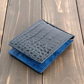 クロコダイル × MARGO マネークリップ ダークネイビー