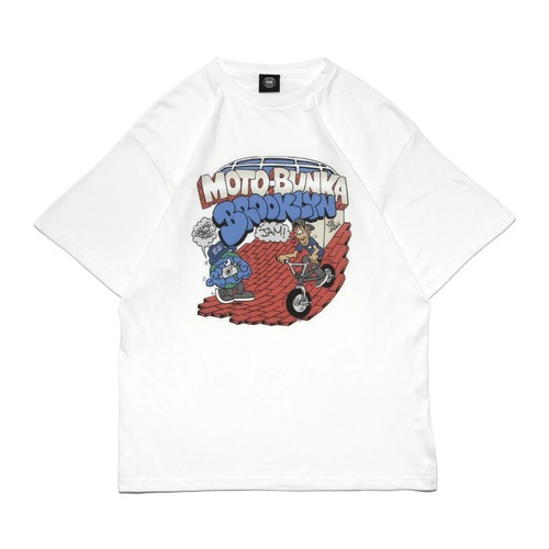 MOTO-BUNKA - FRKO BROOKLYN JAM T-Shirt/White
