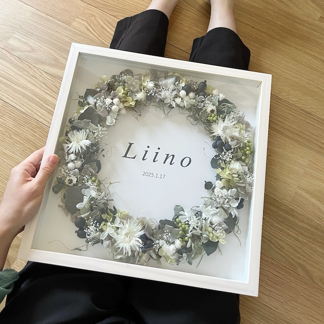 【文字入れ可】32cmフレームリース