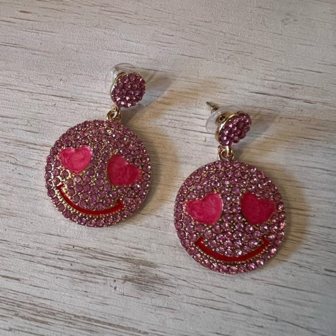 TOPANGA Jewelry　smileピアス　全2色　ピンク　ホワイト
