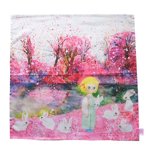 tapestry handkerchief "nuit lapin"