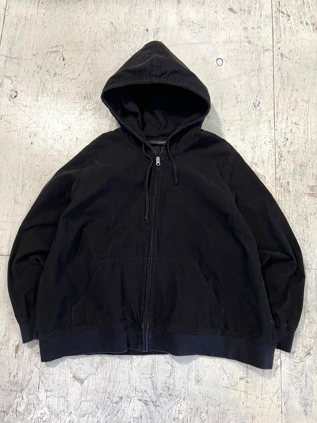 2000's corduroy zipup hoodie #H219