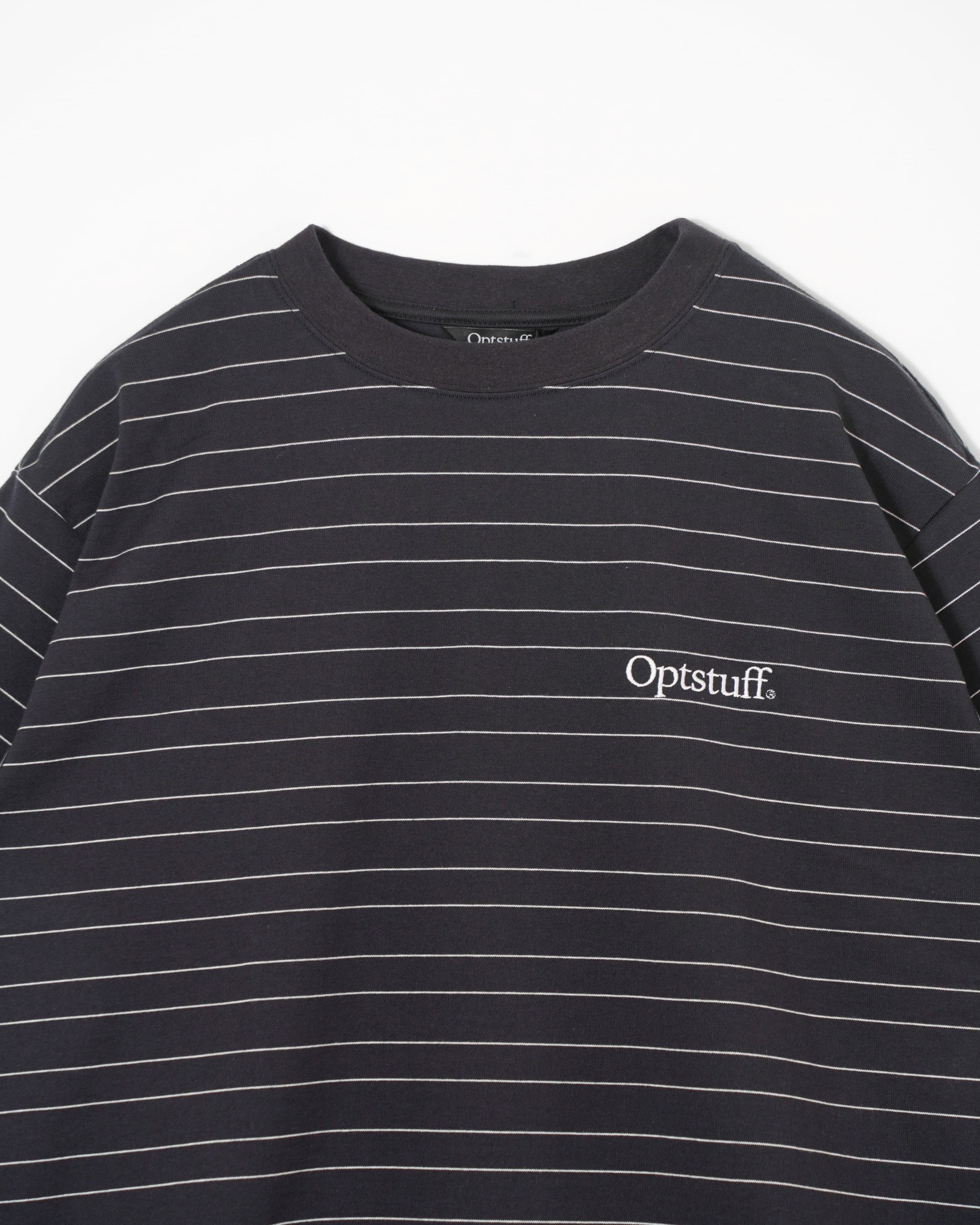OPTSTUFF] CLASSIC BORDER DRAWSTRING T-SHIRT (NAVY) | OPTSTUFF
