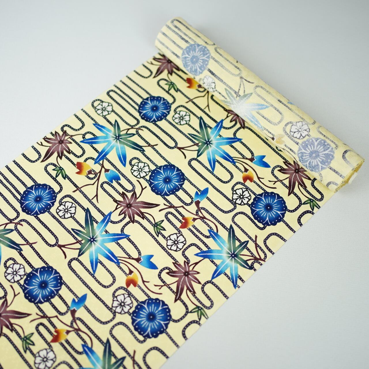 本紅型【城間びんがた工房】城間栄順作 棒霞と楓