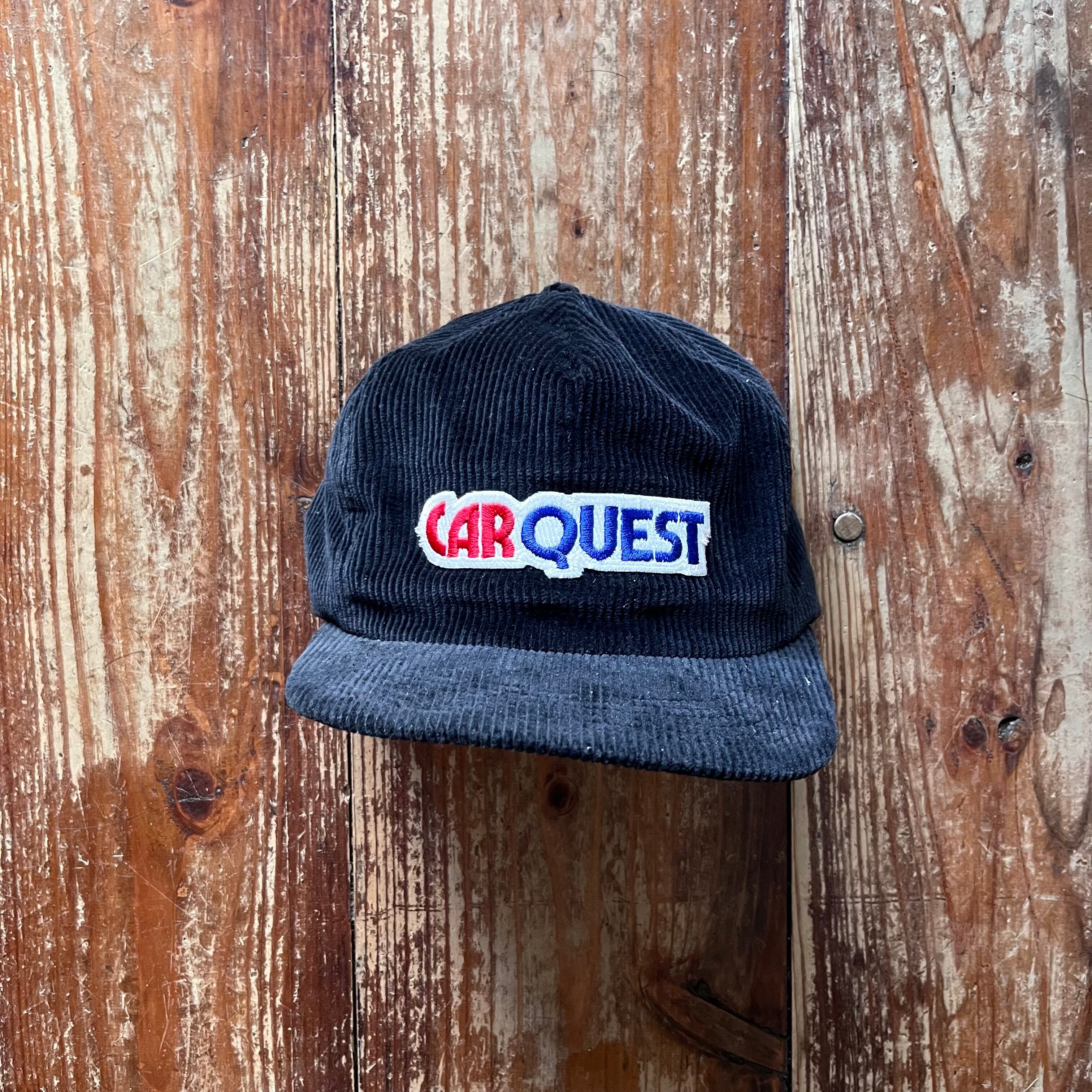 Deadstock "K-Products" Corduroy Trucker Hat /Black/ Carquest