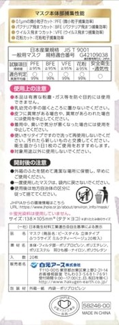 ビースタイル 白元アース マスク 立体タイプ ふつうサイズ ミルクティーベージュ 20枚入 JIS規格適合 耳が痛くならない幅広耳ひも メイクがつきにくい 不織布