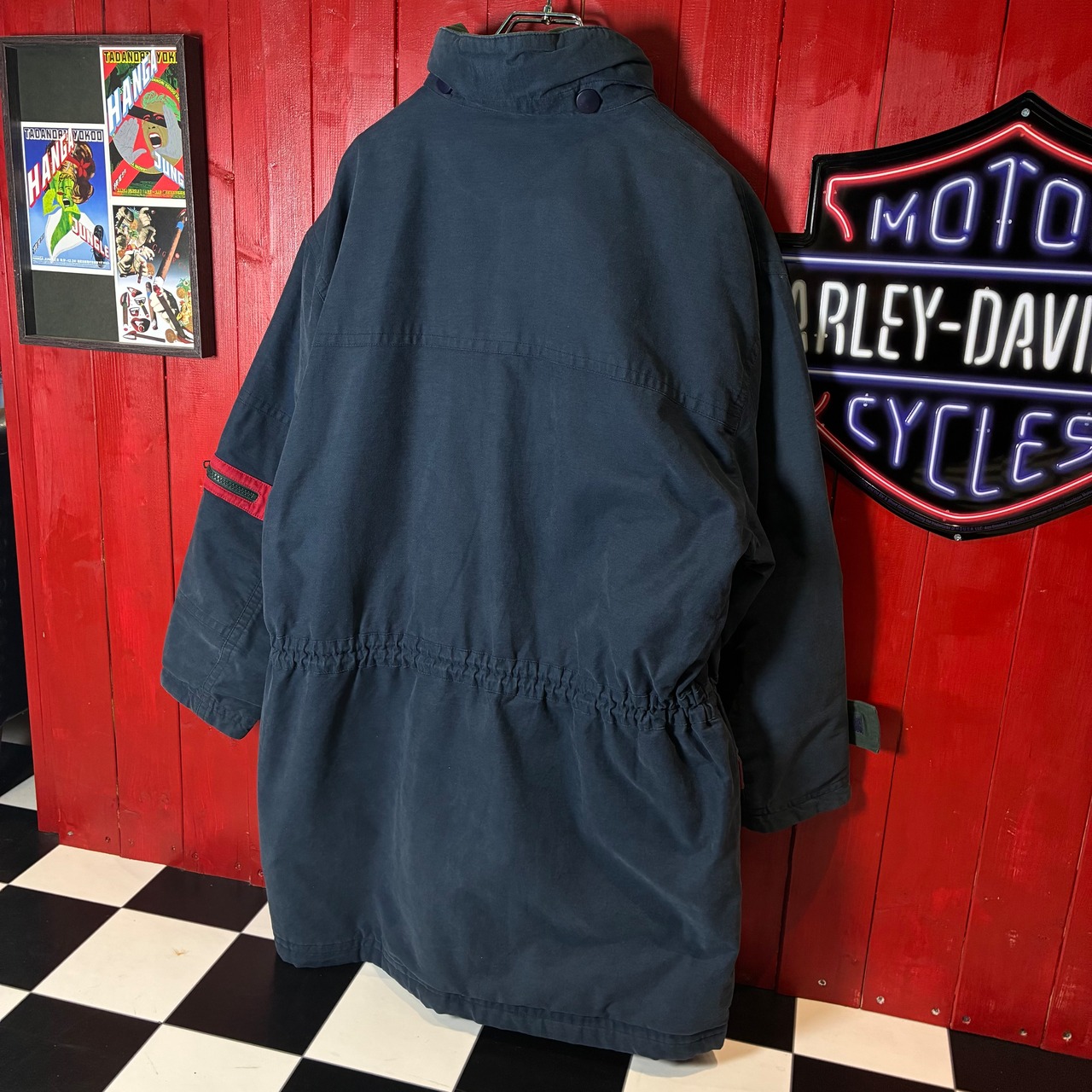 90s LACOSTE / コットンマウンテンジャケット ネイビー ラコステ