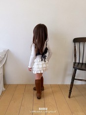 韓国子供服 / BANANA J / 26Autumn / サロン カンカンワンピース / 秋服 / キッズ *XS~JS*