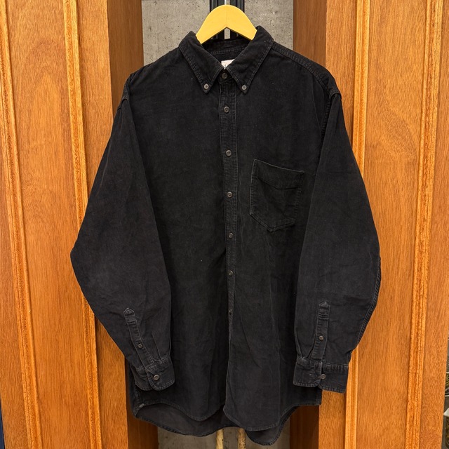J.CREW BLACK CORDS SHIRT 1990'S OLD ⑧