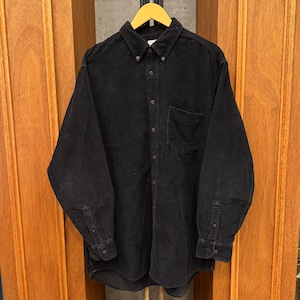 J.CREW BLACK CORDS SHIRT 1990'S OLD ⑧