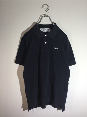 PLAY COMME des GARCONS ロゴデザインポロシャツ ロゴワッペン