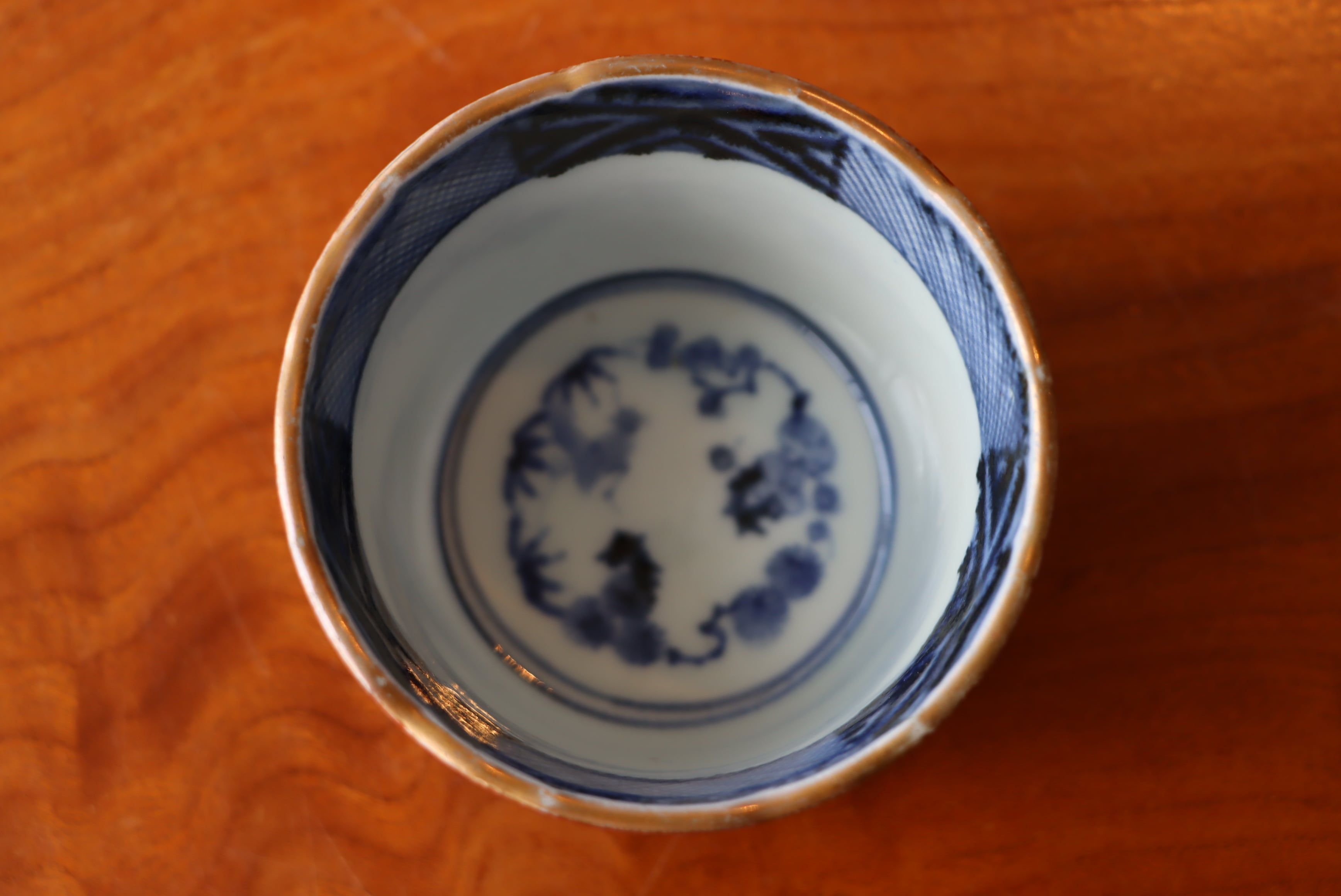 蕎麦猪口 古伊万里 色絵 鶴松文 | (有)新原美術 蕎麦猪口 古伊万里 色絵 鶴松文 | (有)新原美術