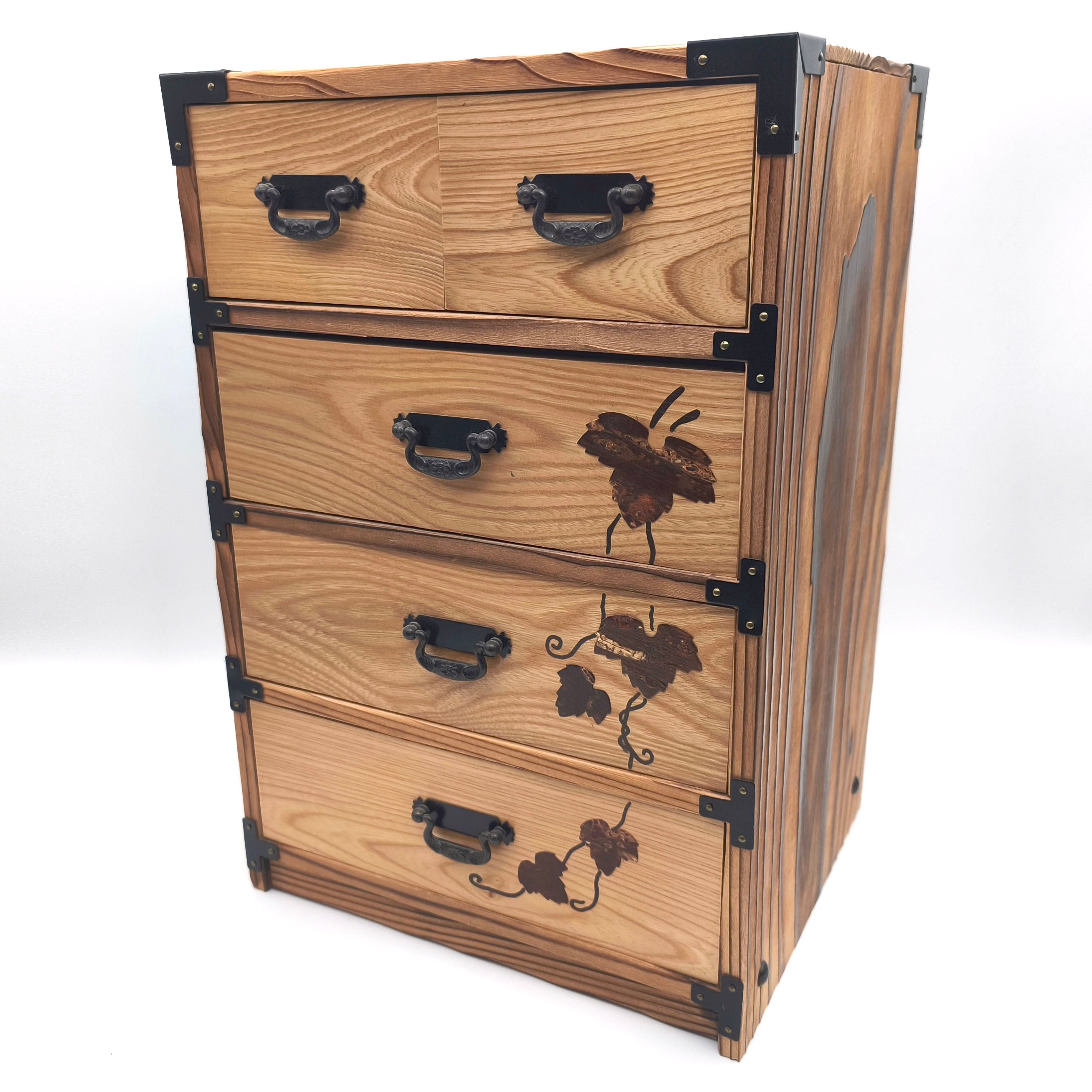 小箪笥・和紙タンス・紙張り・和家具・小物入れ・No.201017-01・梱包