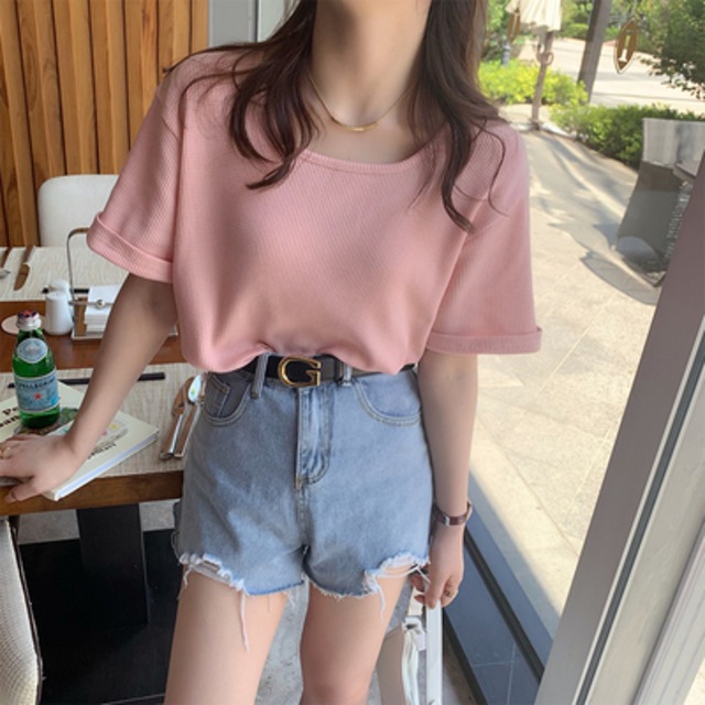 トップス レギュラー丈 半袖 レギュラー袖 スクエアネック 襟なし 角襟 かわいい 大人可愛い シンプル カジュアル お洒落 こなれ感 ラフ キュート ルーズ セクシー とろみ感 抜け感 無地 夏 誕生日 母の日 10代 20代 30代 40代 レディース ママ OL 通勤 学生 通学 デート お出かけ 公園デビュー 女子会 お泊まり 休日 アウトドア イベント リゾート 旅行 海 プール 高原 ホテル ガーデン ショッピング 韓国系 オルチャン ファッション モテ 安い ワンサイズ ピンク オレンジ