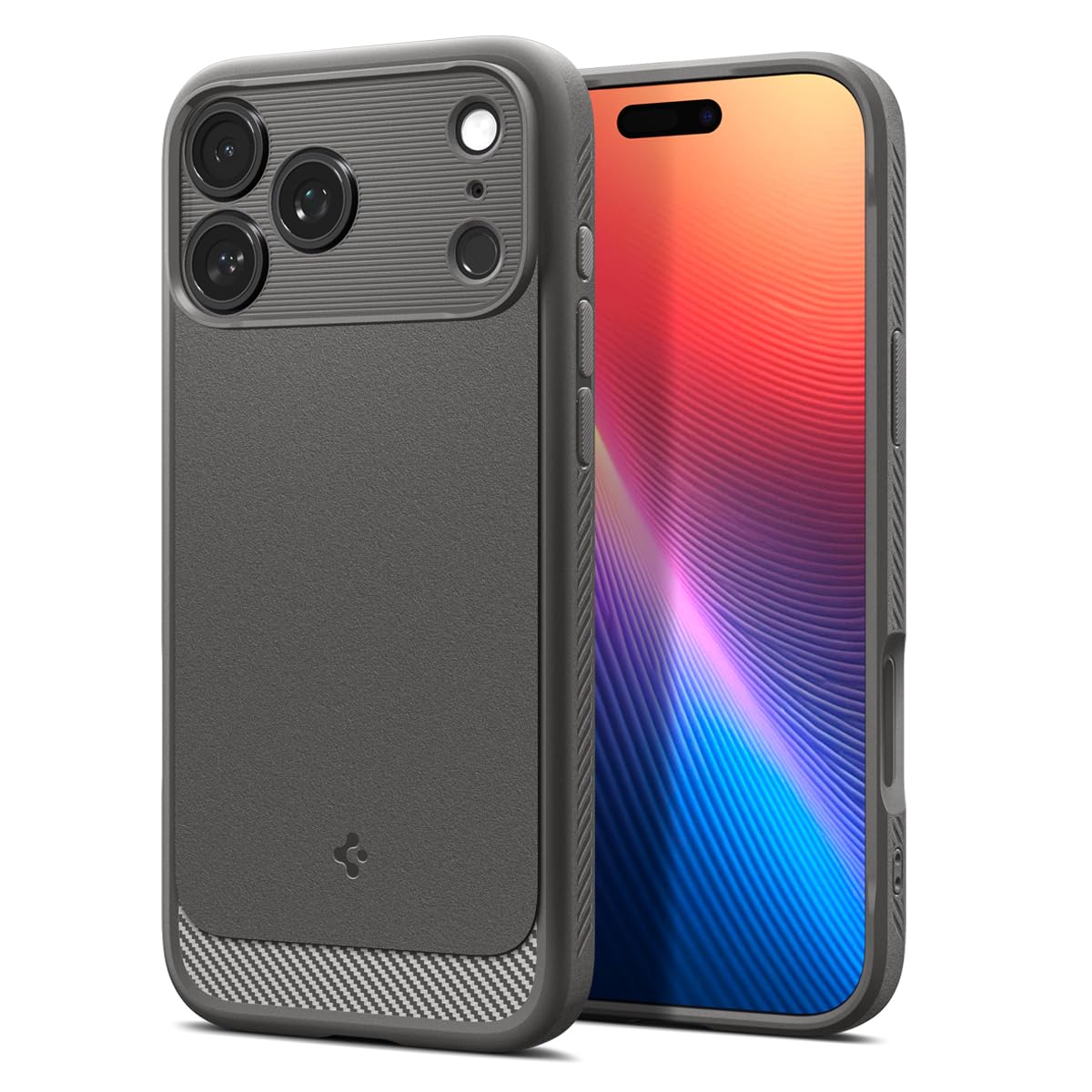 Spigen 【創業18年の技術力】 iPhone 17 Pro ケース MagSafe対応 マグネット搭載 マット 耐衝撃 米軍MIL規格 ラギッド・アーマー・マグフィット (グレー) ACS09941