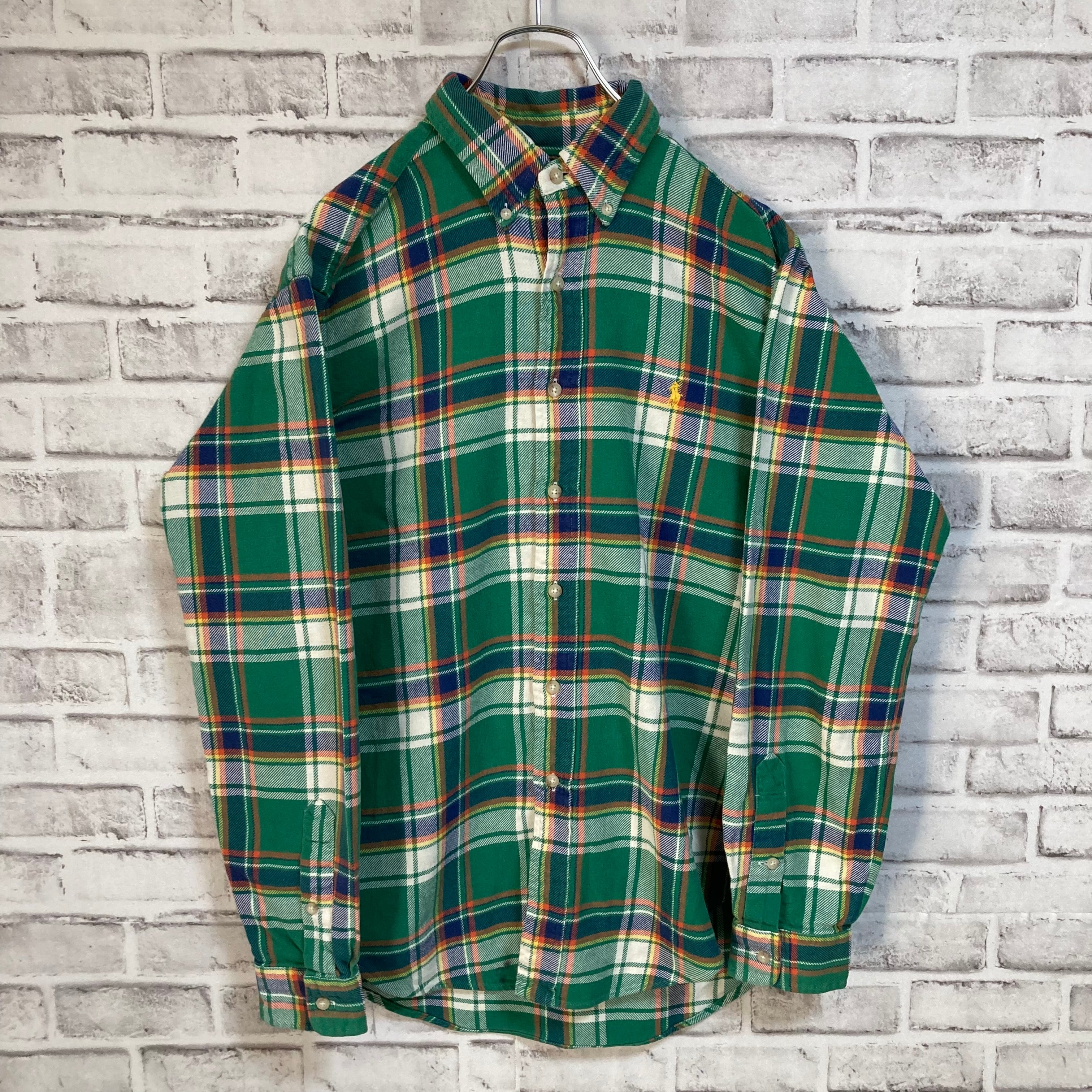 【Ralph Lauren】L/S Check BD Shirt L相当 “ Classic FIT” 90s ...