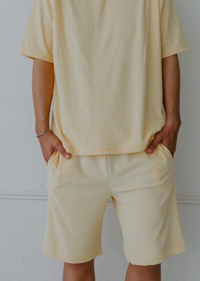 ORGANIC COTTON PILE SET UP MENS - LEMON