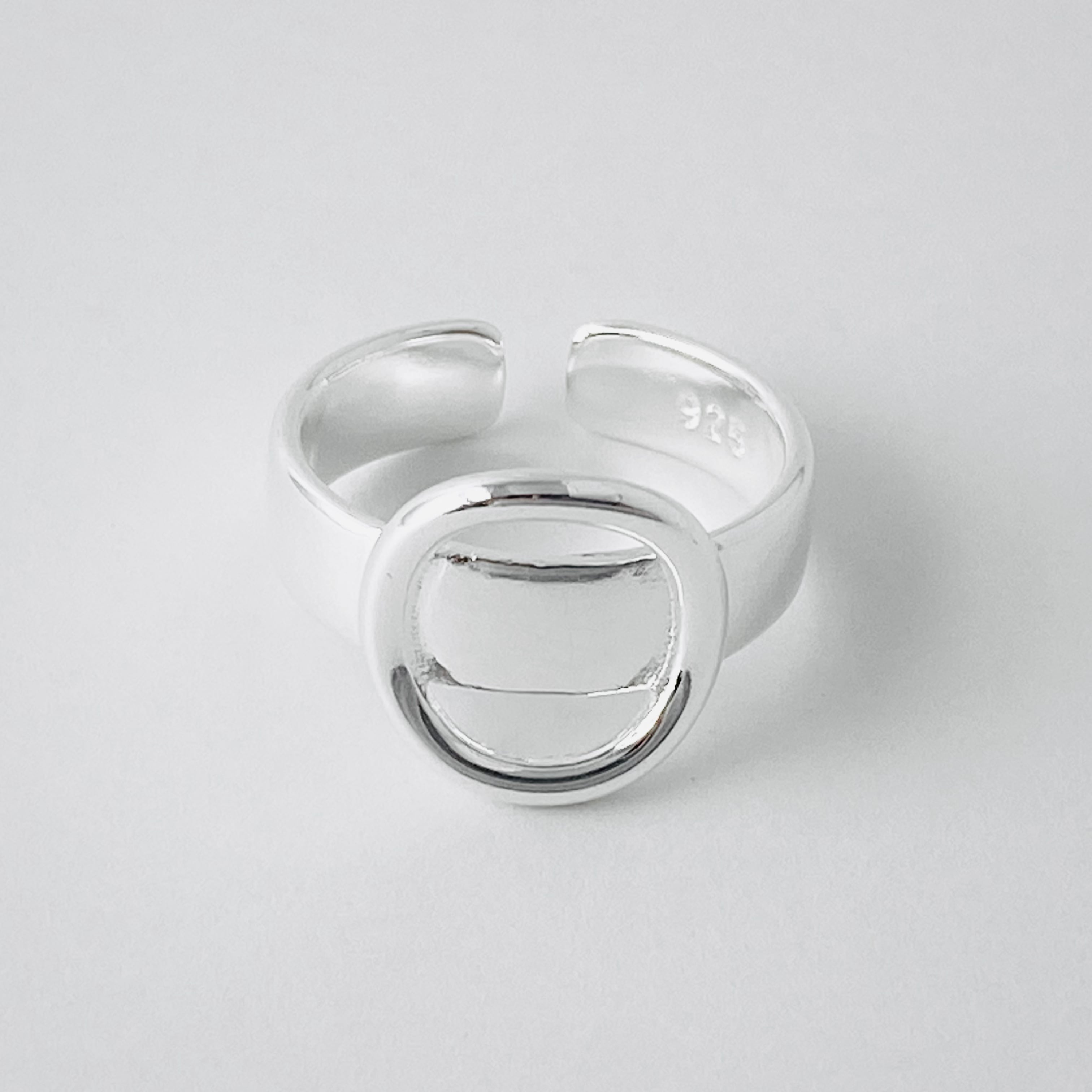 Circle Hoop Plate Ring #306
