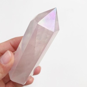 Aura Rose Quartz Point 6