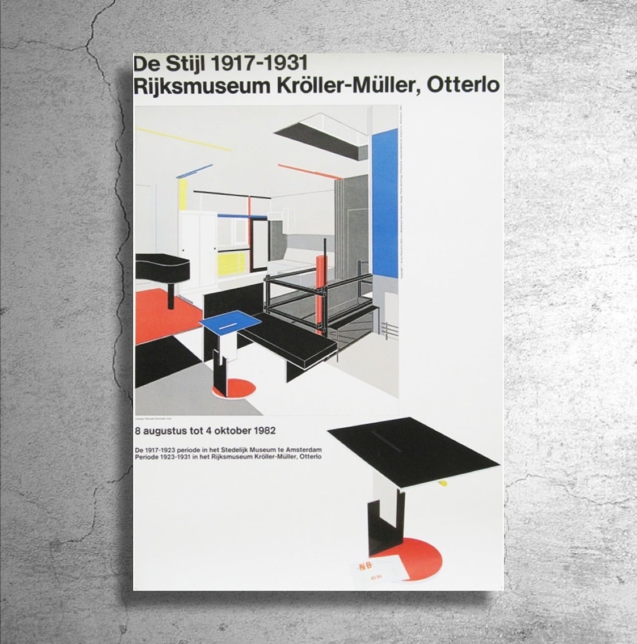 建築/美術学校『BAUHAUS バウハウス』1982年オランダ現代美術館制作ポスター