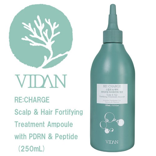RE:CHARGE Scalp & Hair Fortifying Treatment Ampoule with PDRN & Peptide (250mL/8.45 fl oz.) 頭皮の健康を保つPDRNおよびペプチド配合トリートメント