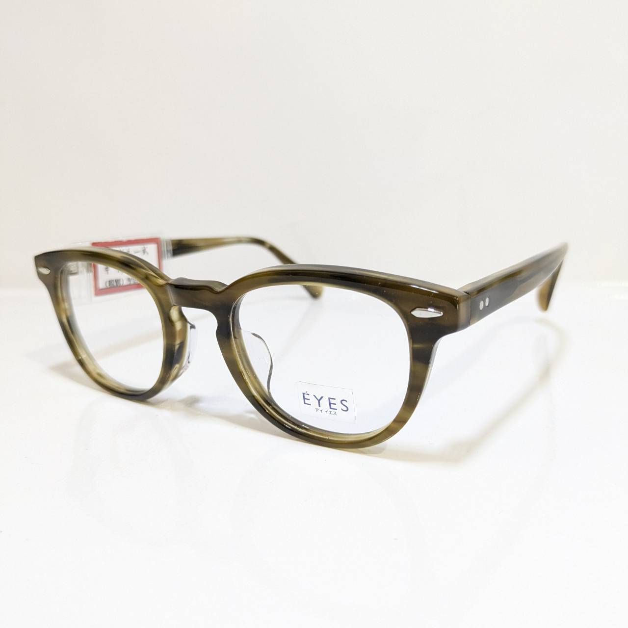 【EYES】ボストンセルフレーム デミライトブラウン