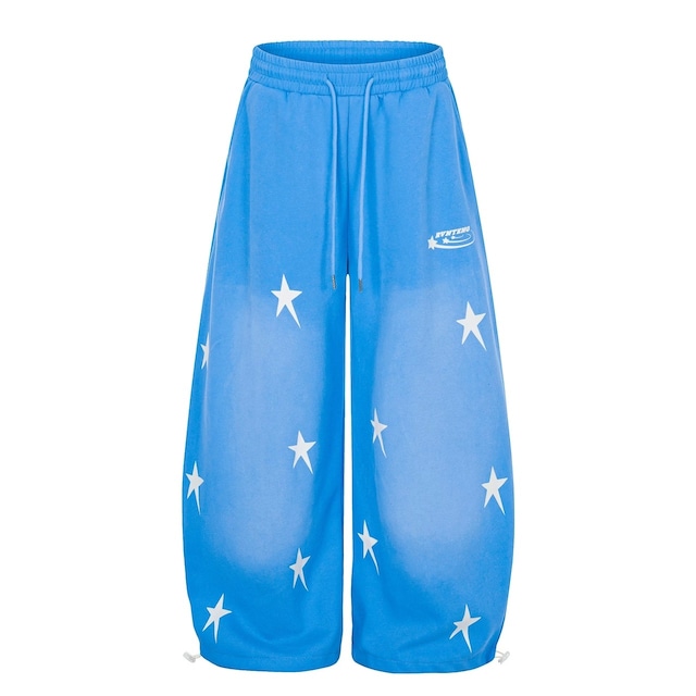 スターグラフィックグラデーションワイドラインスウェットパンツ 2col R02528