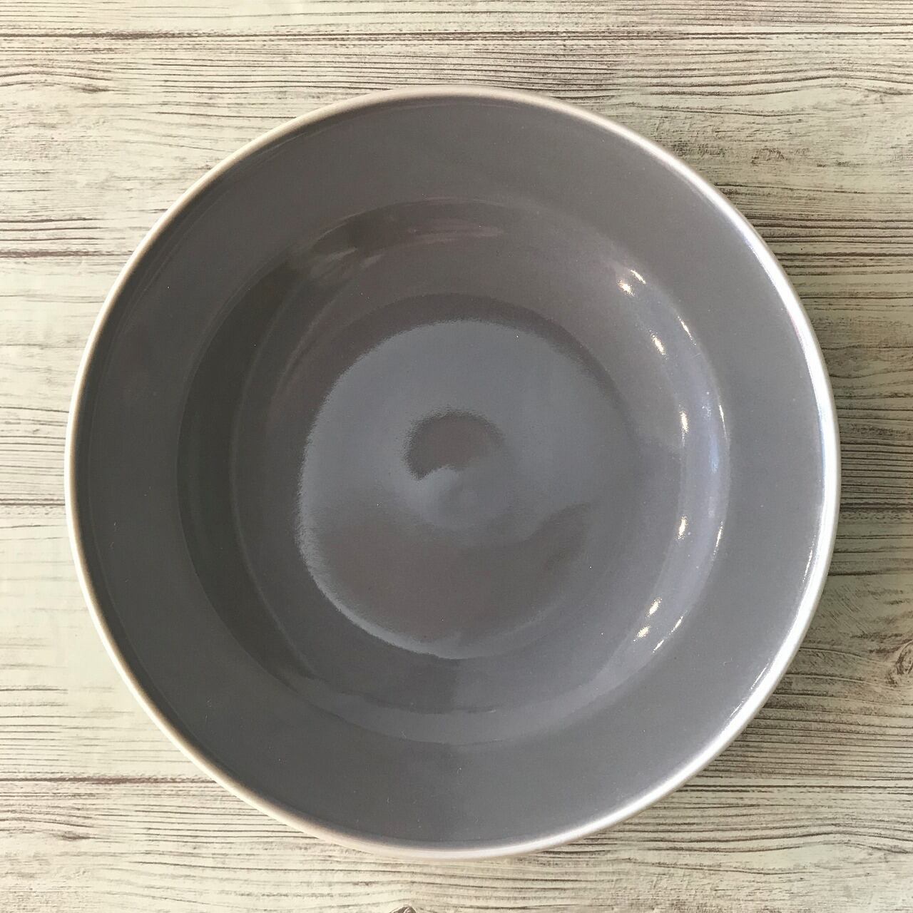 食器 取り皿 17cm グレー＆ホワイト おしゃれ スープ皿 中皿 たまリム