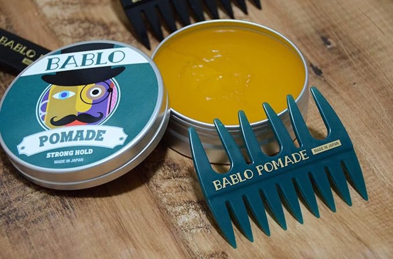 BABLO POMADE メッシュコーム（黒＆グレー＆緑）3色セット 粗目 メンズ用 コーム櫛 理髪店 | etshop