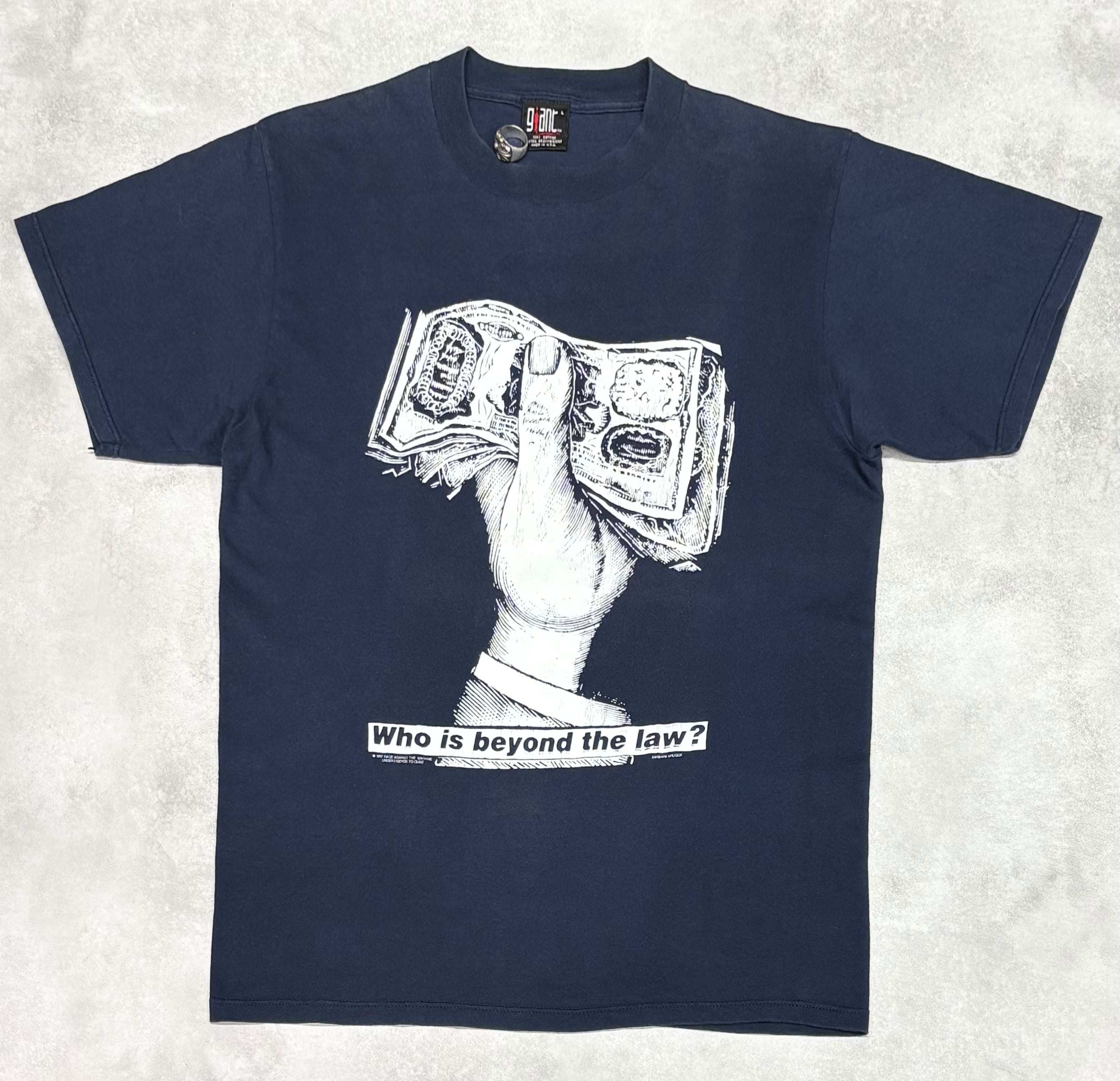 90's RAGE AGAINST THE MACHINE BARBARA KRUGER WHO IS BEYOND THE LAW
